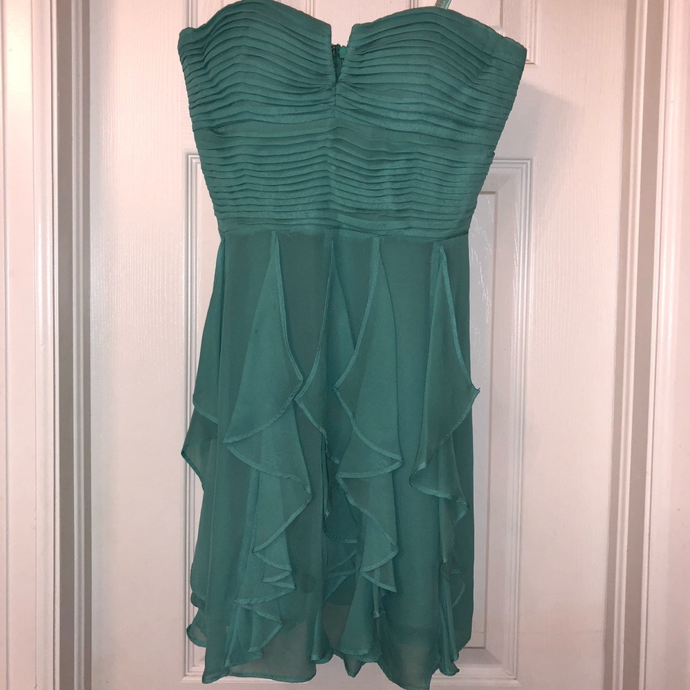 Short sea foam party dress
